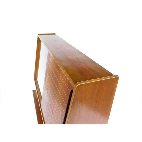 Image 1 of Typisches Vintage-Vitrinen-Highboard - 1950er Jahre