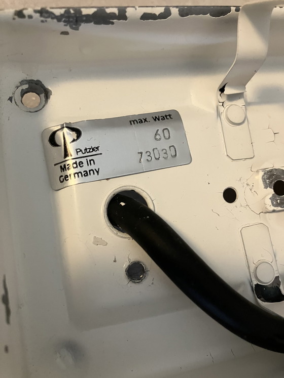 Image 1 of Peil & Putzler vintage "zebra" streifen wandlampen 2er set