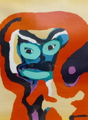 Karel Appel - Figur, Siebdruck (groß)