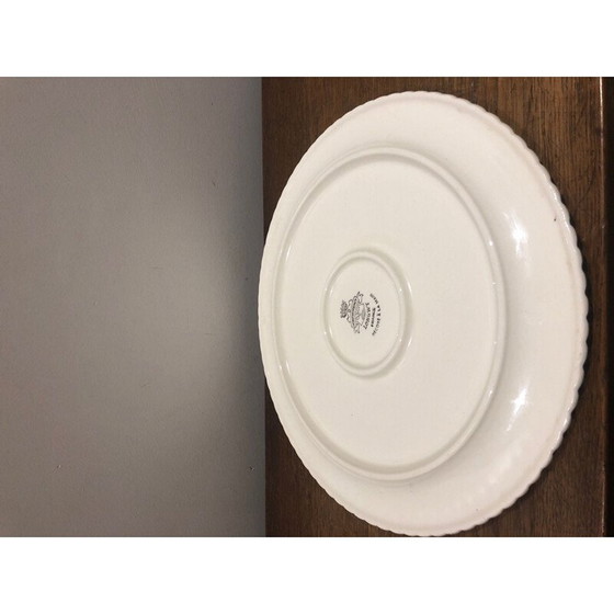 Image 1 of Vintage Longwy Steingutschale mit Kirschen, 1950