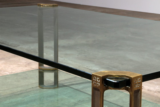 Image 1 of Vintage Glas Couchtisch von Peter Ghyczy, Modell T24