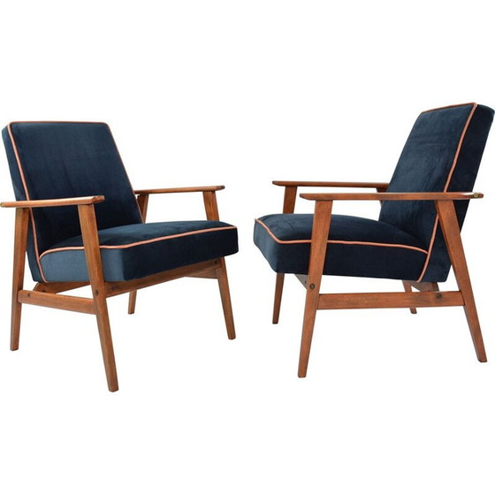 Image 1 of Vintage FOX Nacht blau Sessel