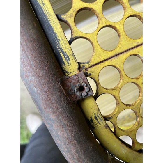 Image 1 of Vintage stuhl aus perforiertem metall von René Malaval