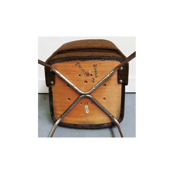 Image 1 of Paar Vintage-Stühle mit braunem Stoff von Arne Jacobsen, 1950