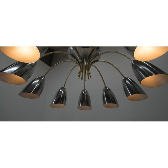 Image 1 of Weltraumzeitalter-Kronleuchter, Tschechoslowakei 1960