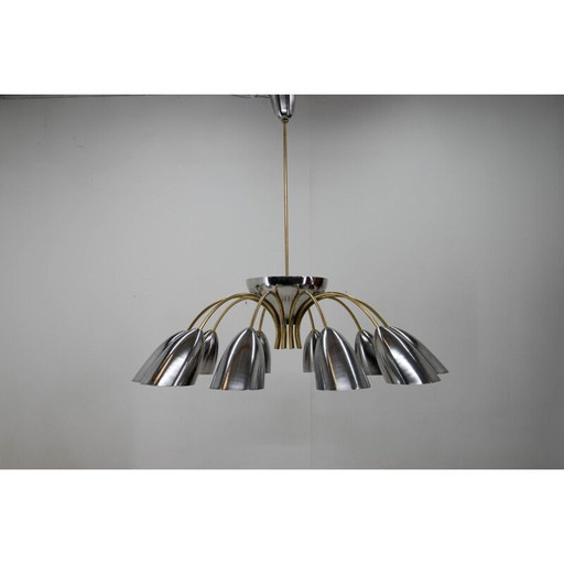 Weltraumzeitalter-Kronleuchter, Tschechoslowakei 1960