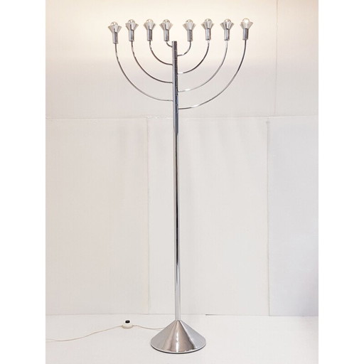 Vintage-Stehleuchte von Max Bill für Temde