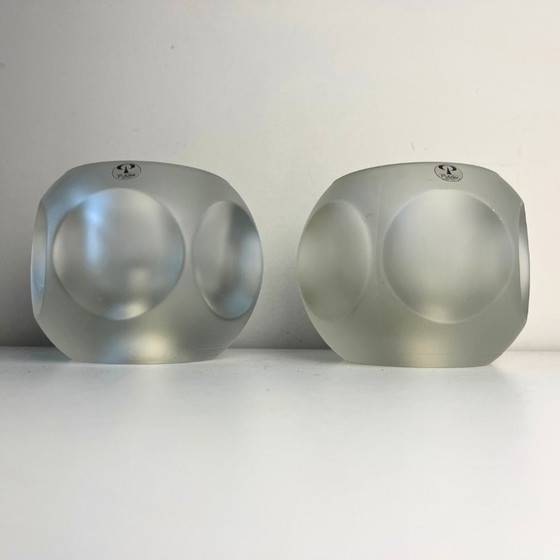 Image 1 of Peill & Putzler Würfelleuchten, mattiertes Glas - 2 Stück