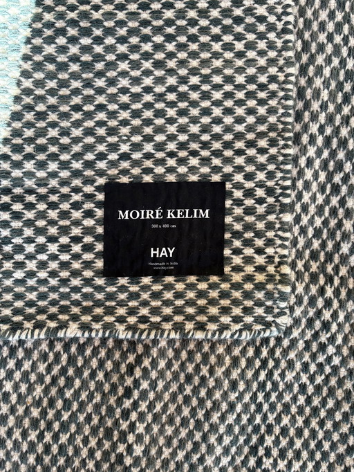 Heu-Teppich Moiré Kelim 300 X 400Cm