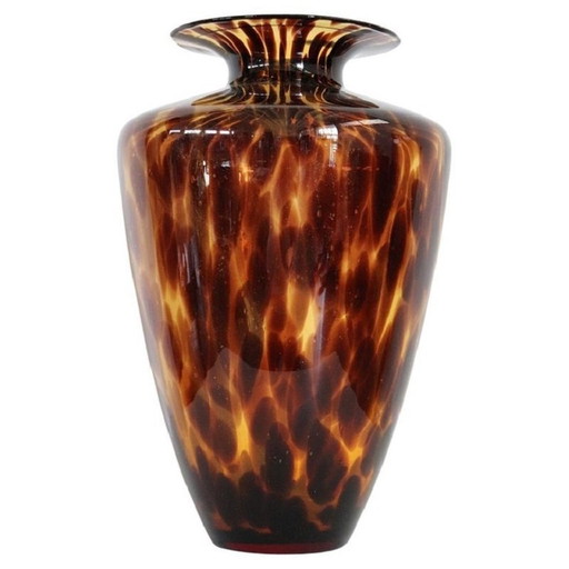 Große italienische Vase aus Murano-Kunstglas