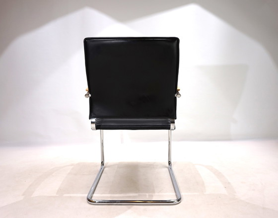 Image 1 of Thonet S74 Esszimmerstuhl aus Leder von Josef Gorica, 1990