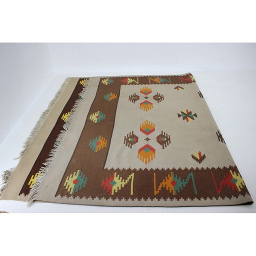 Vintage-Kilim-Wollteppich, 1960