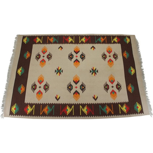 Vintage-Kilim-Wollteppich, 1960
