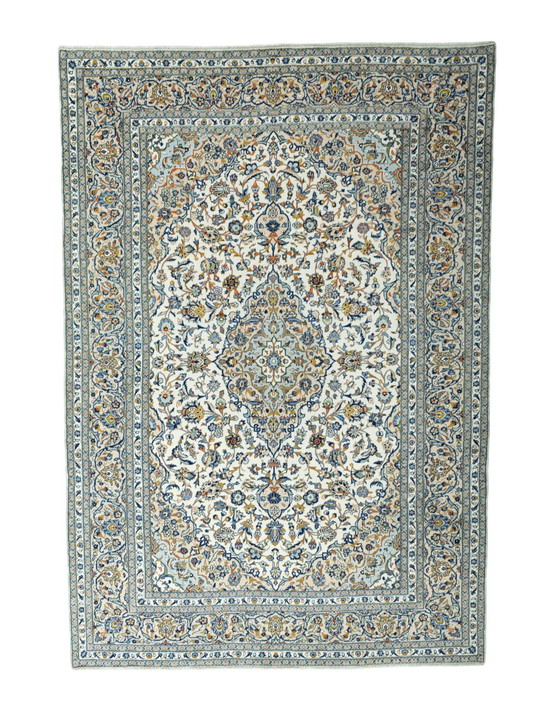 Image 1 of Handgeknüpfter Kashan Kork Orientteppich - 357 X 247