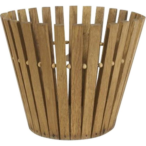 Skandinavischer Vintage-Holzkorb, 1960