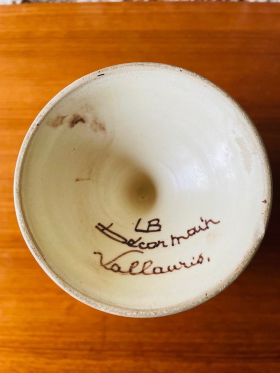 Image 1 of Mid-Century Keramikvase von Louis Bacculini, Vallauris, 1960er Jahre