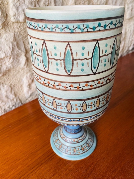 Image 1 of Mid-Century Keramikvase von Louis Bacculini, Vallauris, 1960er Jahre