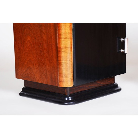 Image 1 of Paar tschechische Art Deco Nachttische aus Nussbaum, 1930er Jahre