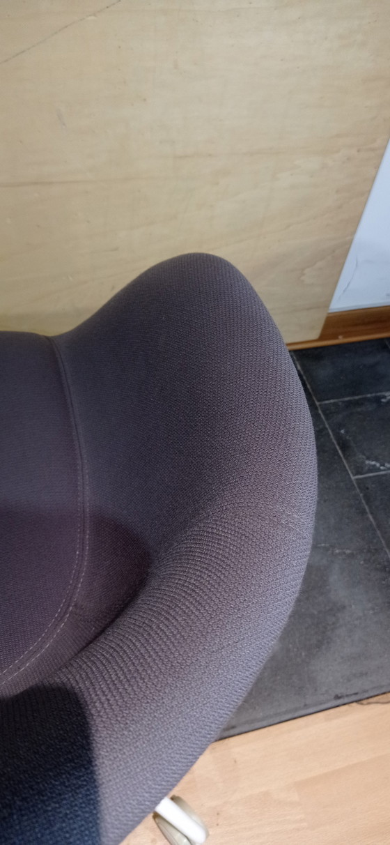 Image 1 of ARPER Duna 02 Sessel auf Rollen aus hellgrauer Kvard- Wolle von Studio LAM