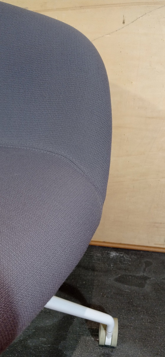 Image 1 of ARPER Duna 02 Sessel auf Rollen aus hellgrauer Kvard- Wolle von Studio LAM