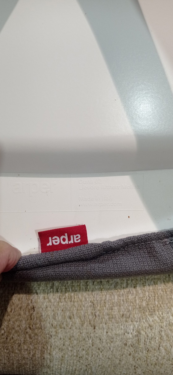 Image 1 of ARPER Duna 02 Sessel auf Rollen aus hellgrauer Kvard- Wolle von Studio LAM