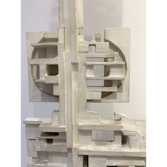 Image 1 of Vintage-Skulptur aus weißem Holz von André Pailler, Frankreich 1970