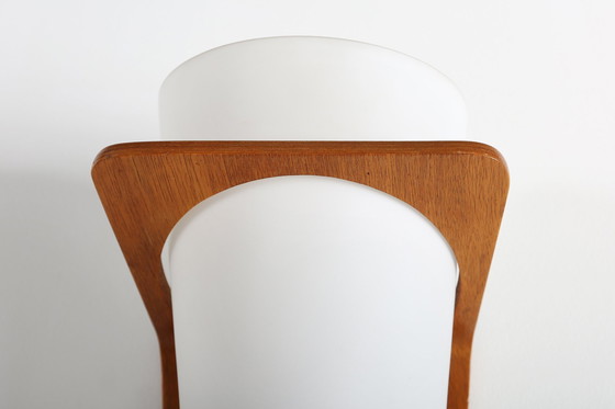 Image 1 of Wandleuchte Nx 41 von Louis Kalff für Philips aus gebogenem Teak-Sperrholz, 1959