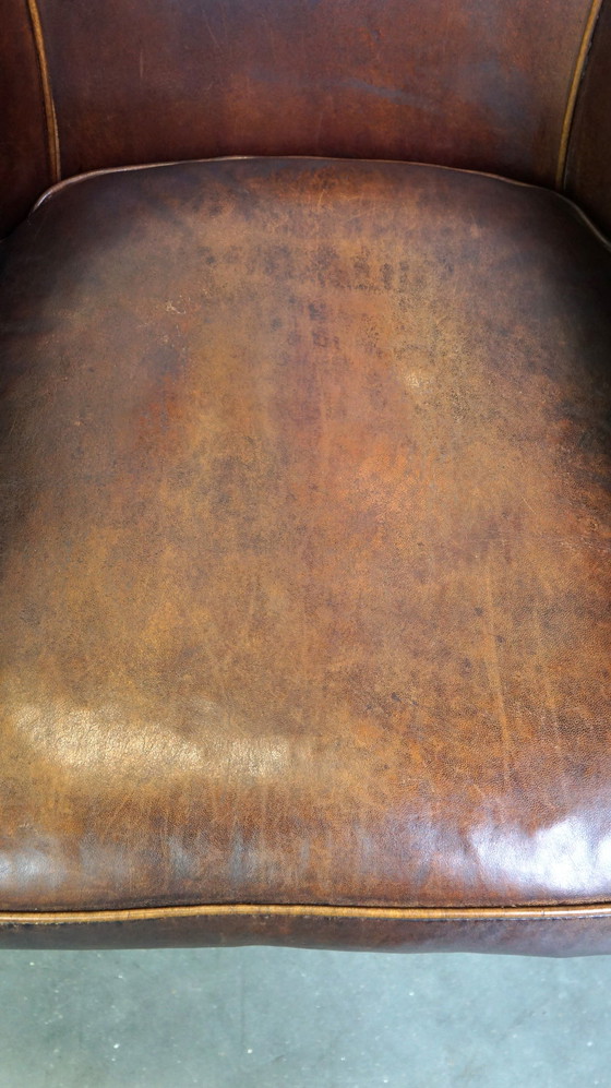 Image 1 of 2 x Schafsfell-Sessel mit Patina