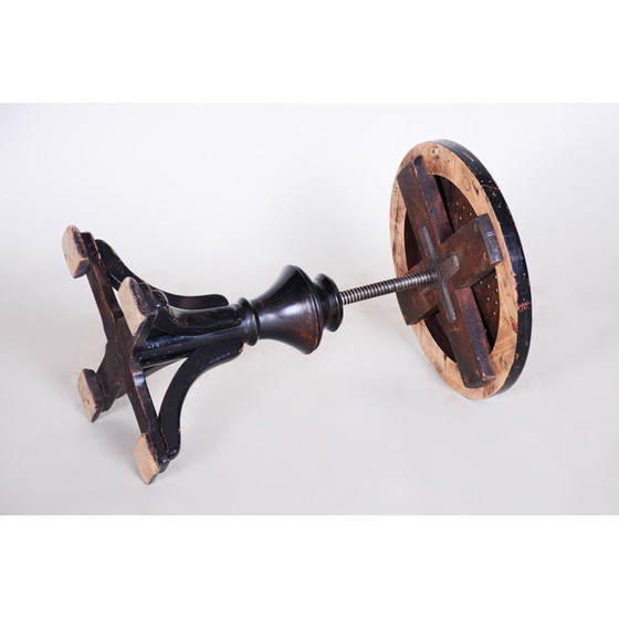 Image 1 of Schwarzer Art-déco-Klavierhocker von Thonet, 1920er Jahre