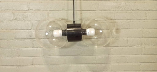 Vintage dubbele bol hanglamp
