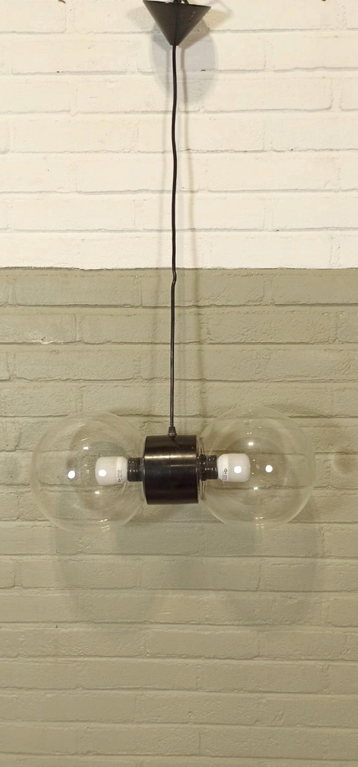 Vintage dubbele bol hanglamp
