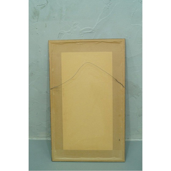 Image 1 of Modernistisches Porträt einer Frau mit Blumen von Fabian Lundqvist, Schweden 1953