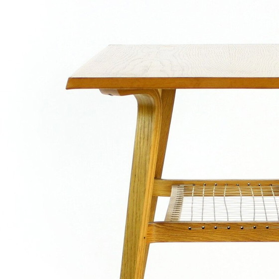 Image 1 of Vintage Couchtisch mit Kunststoffnetz, Tschechoslowakei 1960