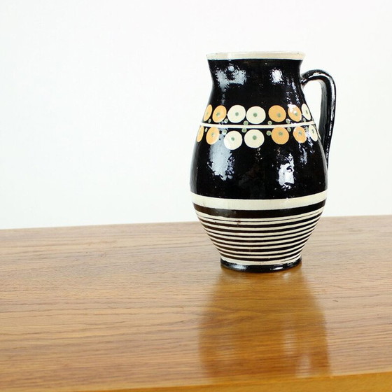 Image 1 of Vintage Couchtisch mit Kunststoffnetz, Tschechoslowakei 1960