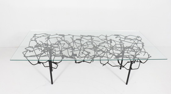 Image 1 of Skulpturaler Coffee Table/Couchtisch Im Stile Von Daniel Gluck, Deutschland, 1970Er Jahre