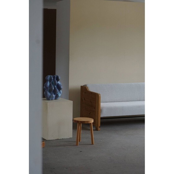 Image 1 of Mid Century dänisches Daybed aus massiver Kiefer und Wolle, 1980er Jahre