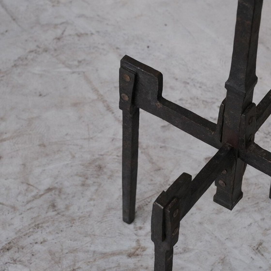 Image 1 of 4 Stehlampen aus Eisen im Brutalismus-Stil, Frankreich 1950