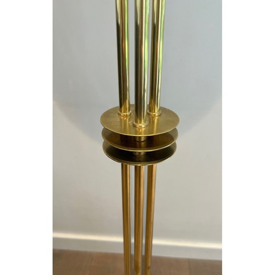 Image 1 of Vintage Stehlampe aus Messing, 1970