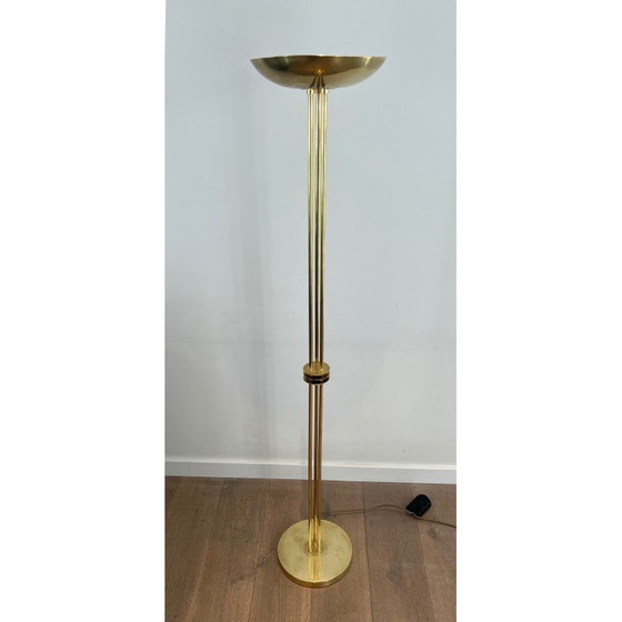 Image 1 of Vintage Stehlampe aus Messing, 1970