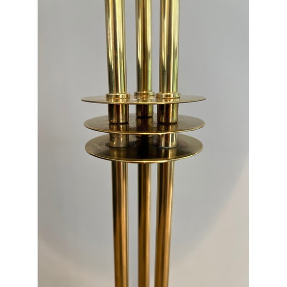 Image 1 of Vintage Stehlampe aus Messing, 1970