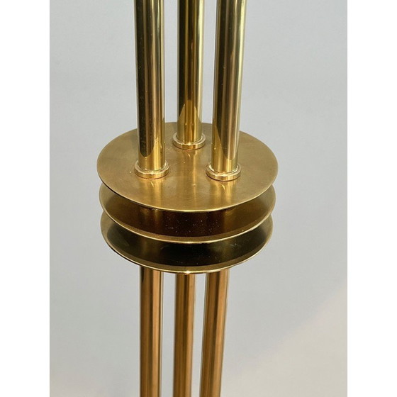 Image 1 of Vintage Stehlampe aus Messing, 1970