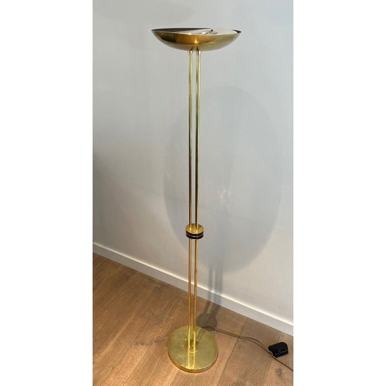 Image 1 of Vintage Stehlampe aus Messing, 1970