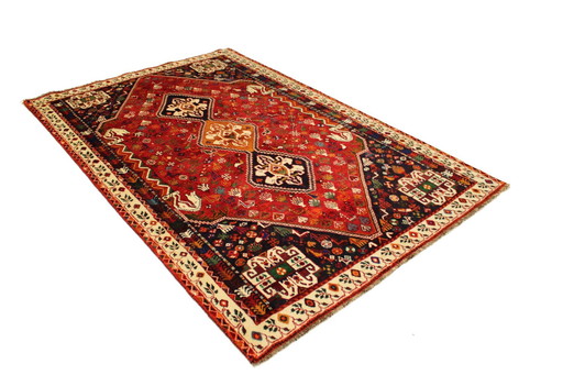 Original Perserteppich Nomaden & Dorf Teppich Shiraz 261 X 169 Cm Top Zustand