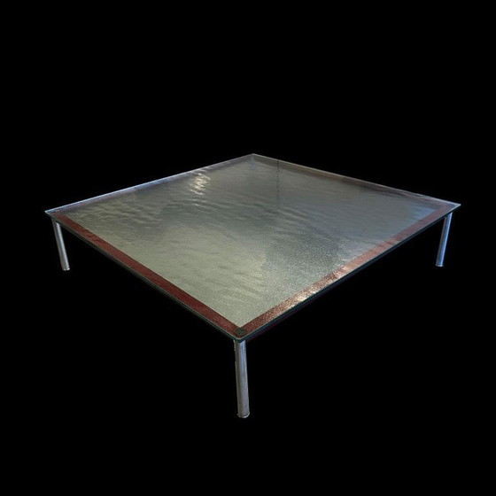 Image 1 of Vintage Couchtisch Modell LC10 aus lackiertem Stahl von Le Corbusier für Cassina, 1980