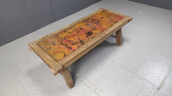 Image 1 of Rustikaler Couchtisch aus Kupfer, 1970er Jahre