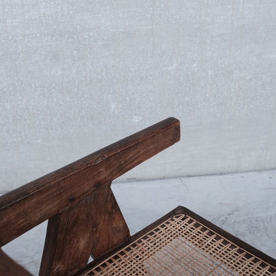 Image 1 of Vintage Pj-Si-S8-B Teakholz-Sessel von Pierre Jeanneret, Indien 1955er