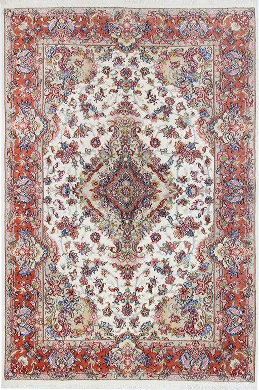 Original Handgeknüpfter Perserteppich Tabriz 297 X 198 Cm Neu , Unbenutzt