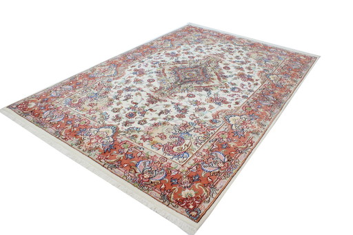 Original Handgeknüpfter Perserteppich Tabriz 297 X 198 Cm Neu , Unbenutzt