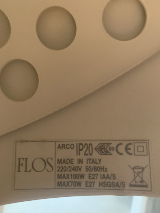 Image 1 of Original Arco Stehleuchte Carrara Marmere