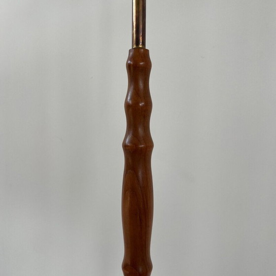 Image 1 of Paar alte Stehlampen aus Messing und Teakholz, Schweden 1970